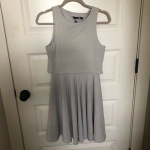 Toni Boohoo silver/gray dress